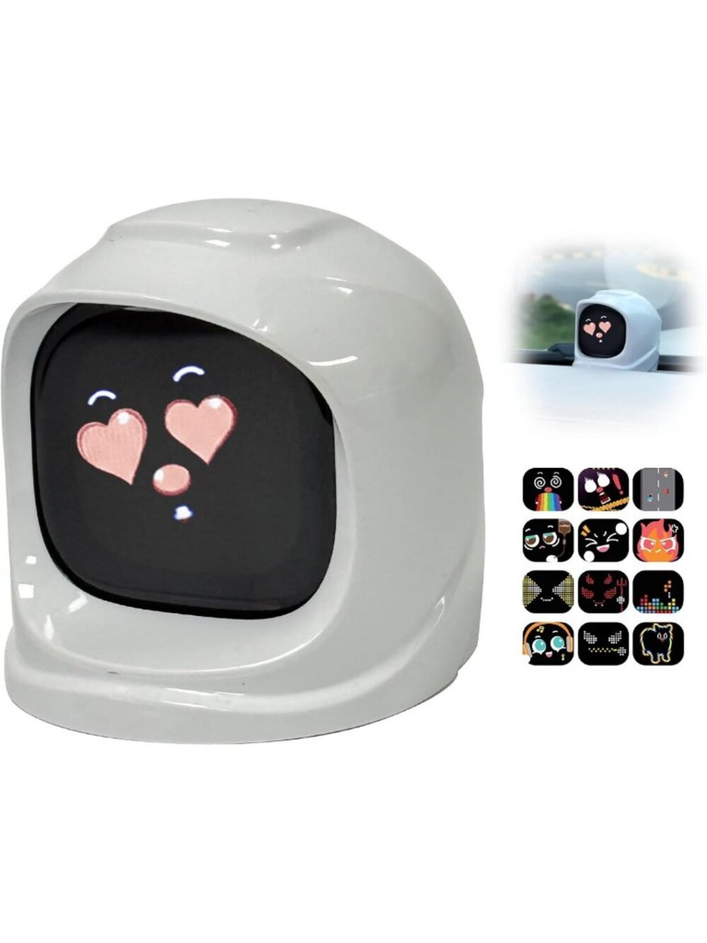 Vibrant Smart Car Dashboard Robot Ornament - Fun Gift for Car Lovers